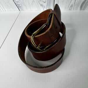 Vintage Leather Oil Harness Brown Leather USA Men’s Belt Size 44